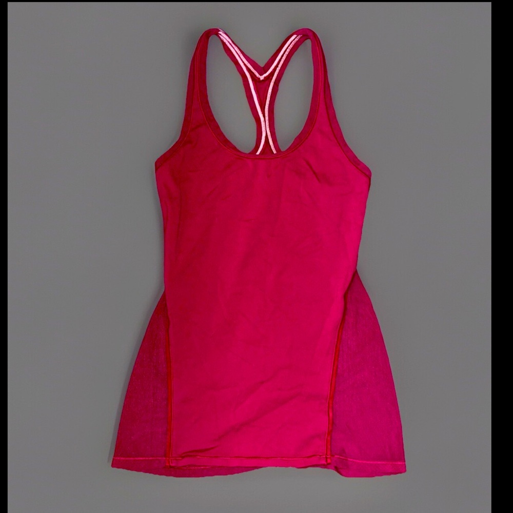 Lululemon Mesh Cool Racerback Shine On Berry Rumble EUC HTF - Picture 2 of 9
